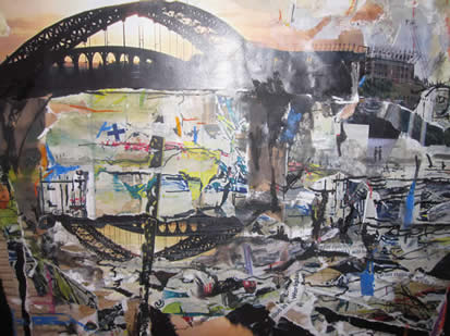Sunderlands Wearmouth bridge by artist Ian Potts