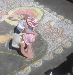 eon-arts Chalk In by local artist Ian Potts